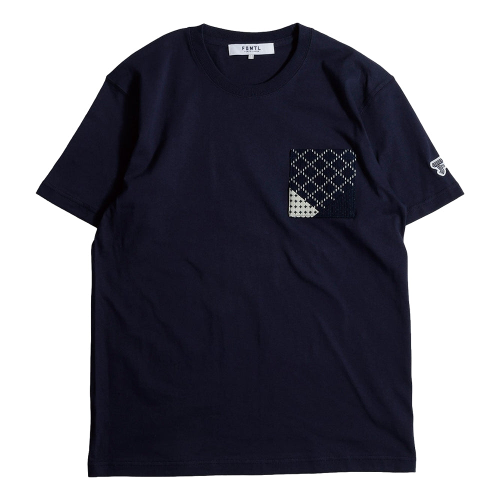 FUNDAMENTAL ORIGAMI TEE-NAVY