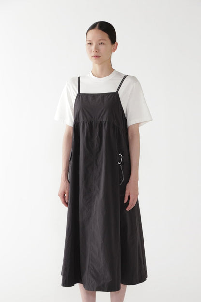 AND WANDER OVERSIZED CARGO DRESS (W)-BLACK