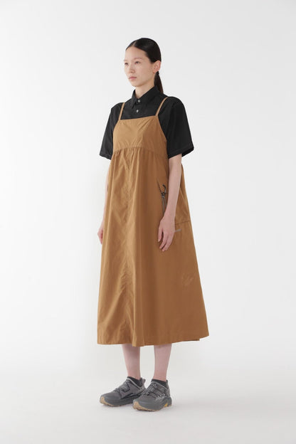 AND WANDER OVERSIZED CARGO DRESS (W)-LIGHT BROWN