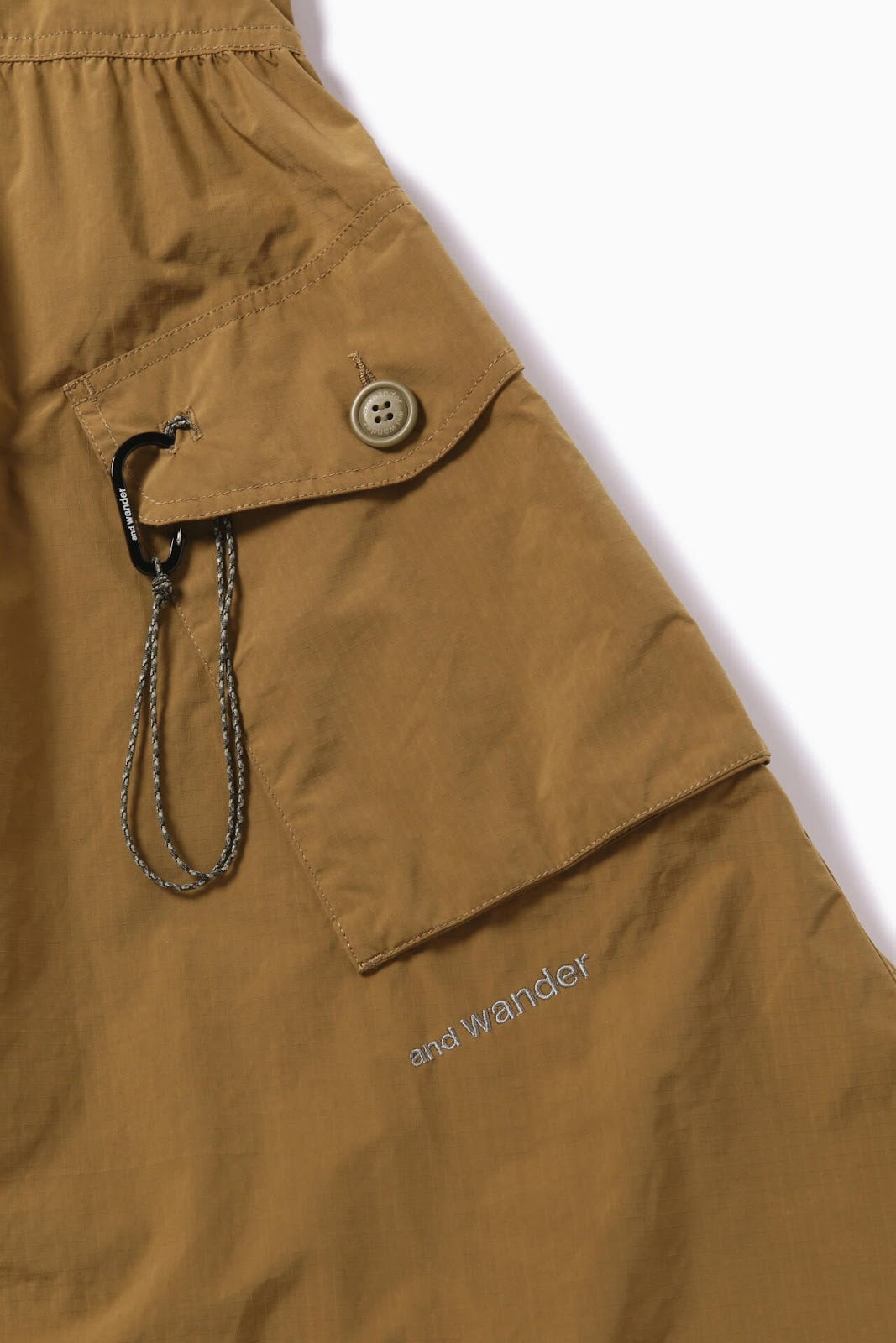 AND WANDER OVERSIZED CARGO DRESS (W)-LIGHT BROWN