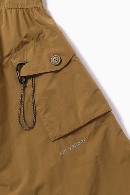 AND WANDER OVERSIZED CARGO DRESS (W)-LIGHT BROWN