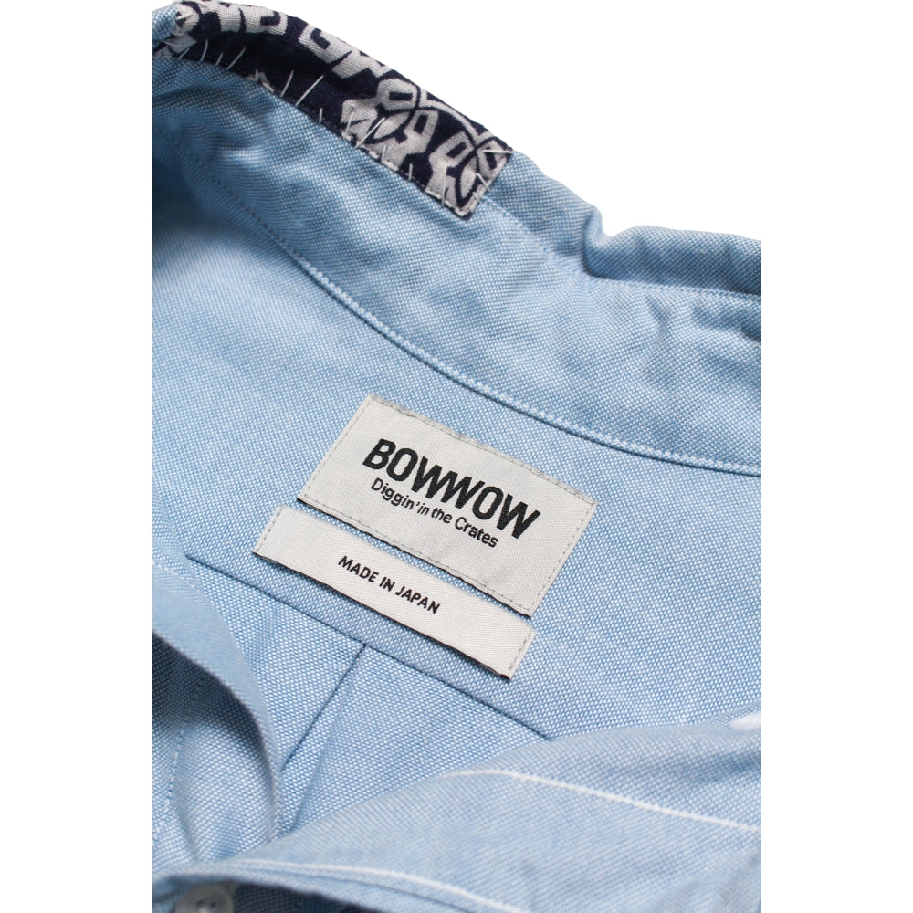 BOW WOW OXFORD BD SHIRTS BANDANNA REPAIRED-BLUE