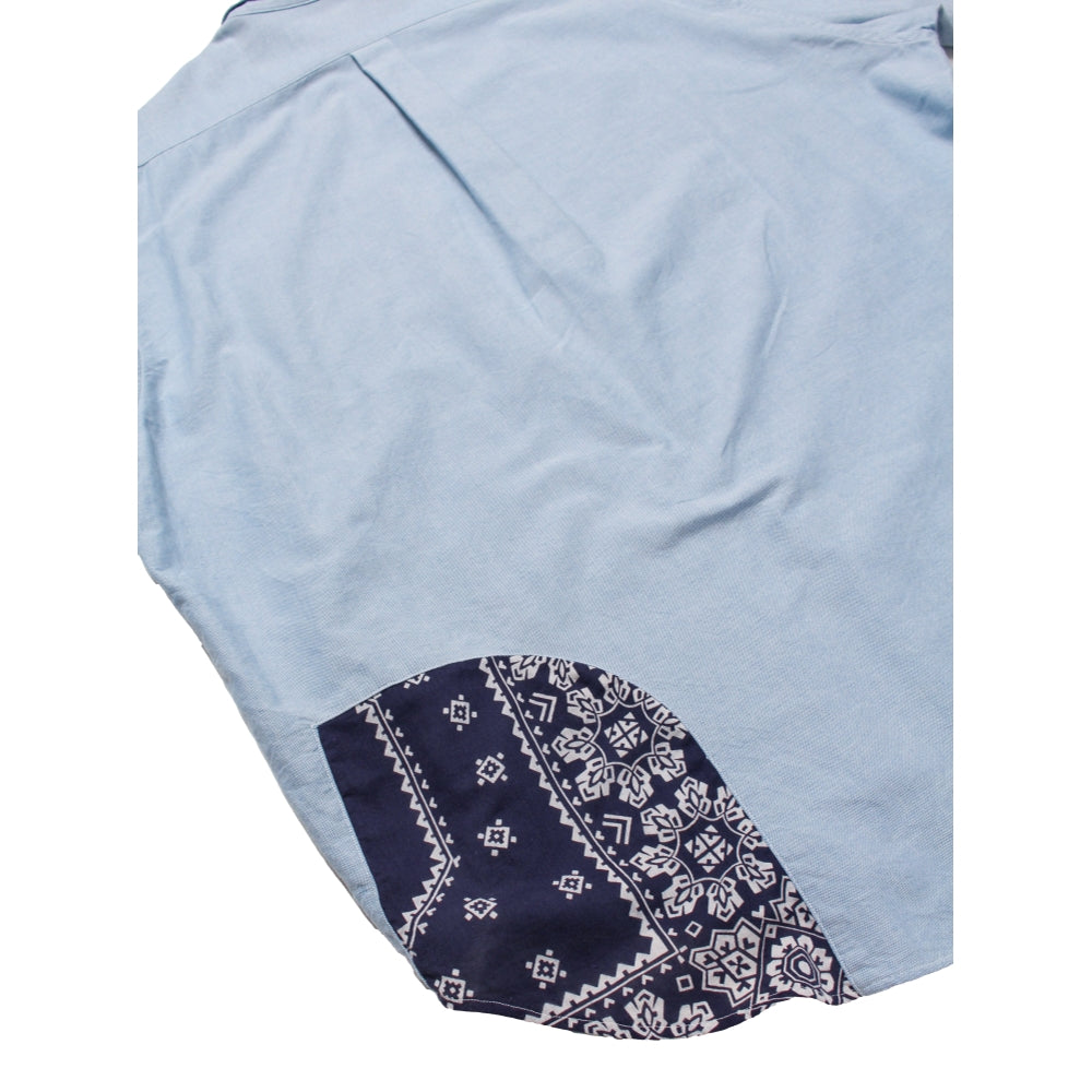 BOW WOW OXFORD BD SHIRTS BANDANNA REPAIRED-BLUE