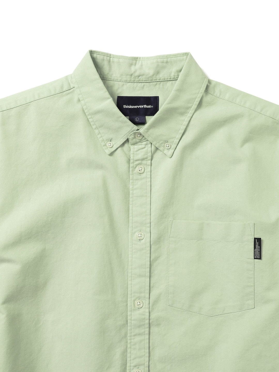 THIS IS NEVER THAT OXFORD S/S SHIRT-GREEN