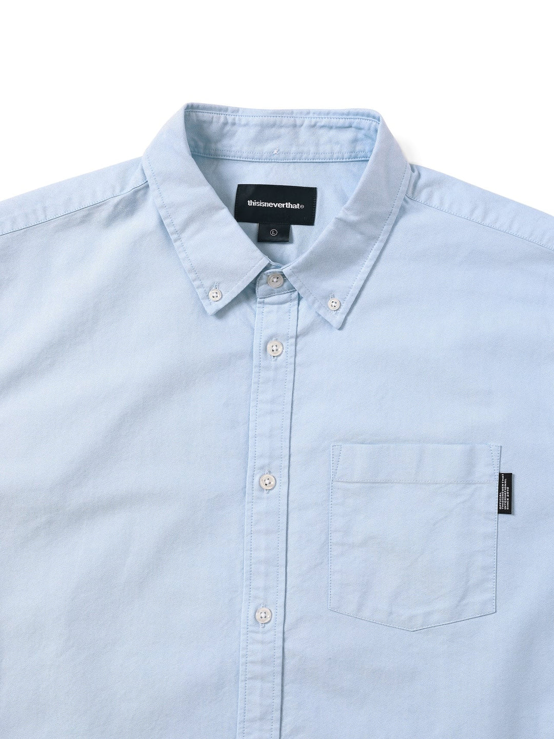THIS IS NEVER THAT OXFORD S/S SHIRT-LIGHT BLUE