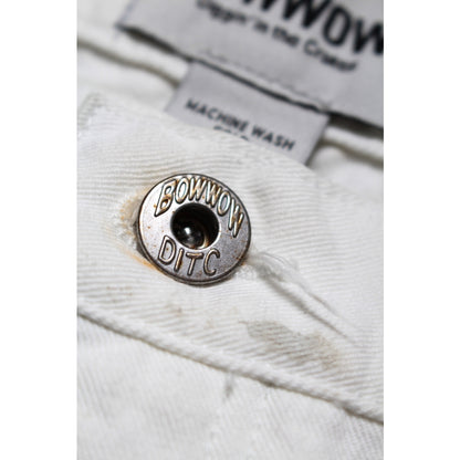 BOWWOW PAINTER'S SPLATTER SHORTS-WHITE