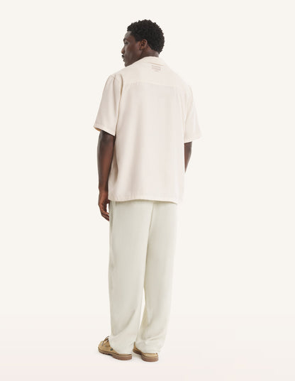 MAISON KITSUNE PARISIAN MONUMENTS RESORT SHIRT-CLAY LATTICE