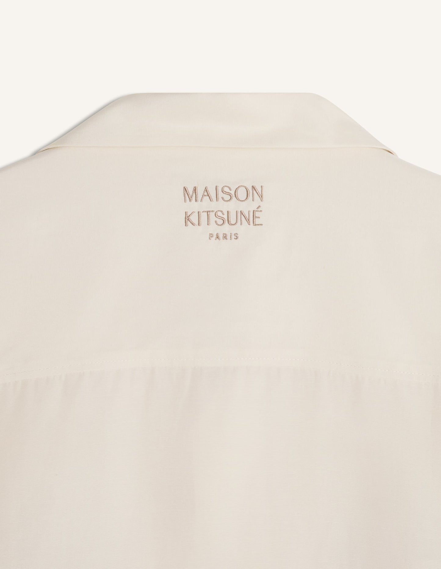 MAISON KITSUNE PARISIAN MONUMENTS RESORT SHIRT-CLAY LATTICE