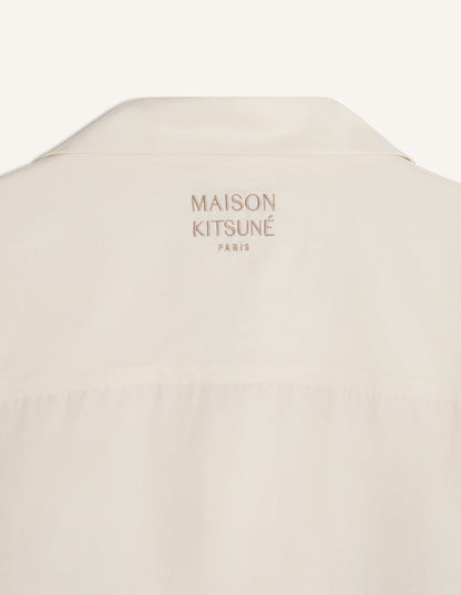 MAISON KITSUNE PARISIAN MONUMENTS RESORT SHIRT-CLAY LATTICE