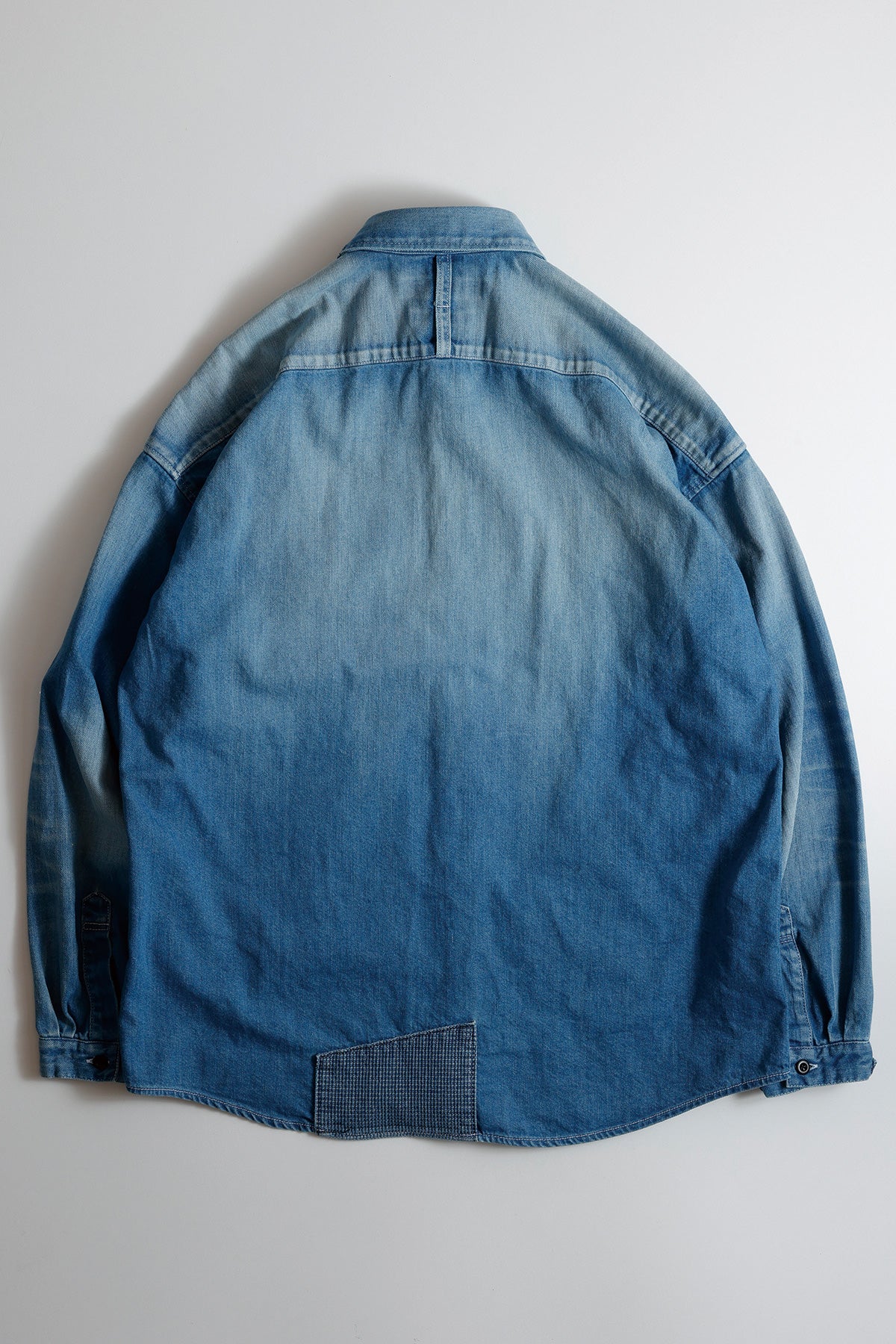 FUNDAMENTAL PATCH DENIM SHIRT 5YR WASH-INDIGO