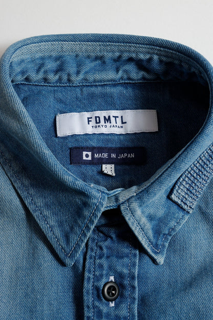 FUNDAMENTAL PATCH DENIM SHIRT 5YR WASH-INDIGO