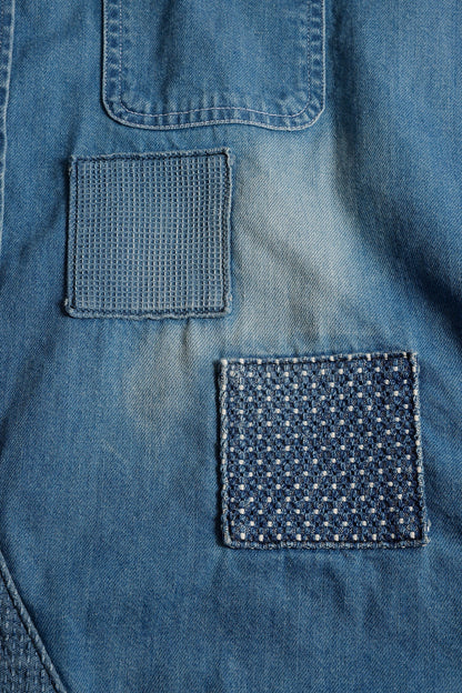 FUNDAMENTAL PATCH DENIM SHIRT 5YR WASH-INDIGO