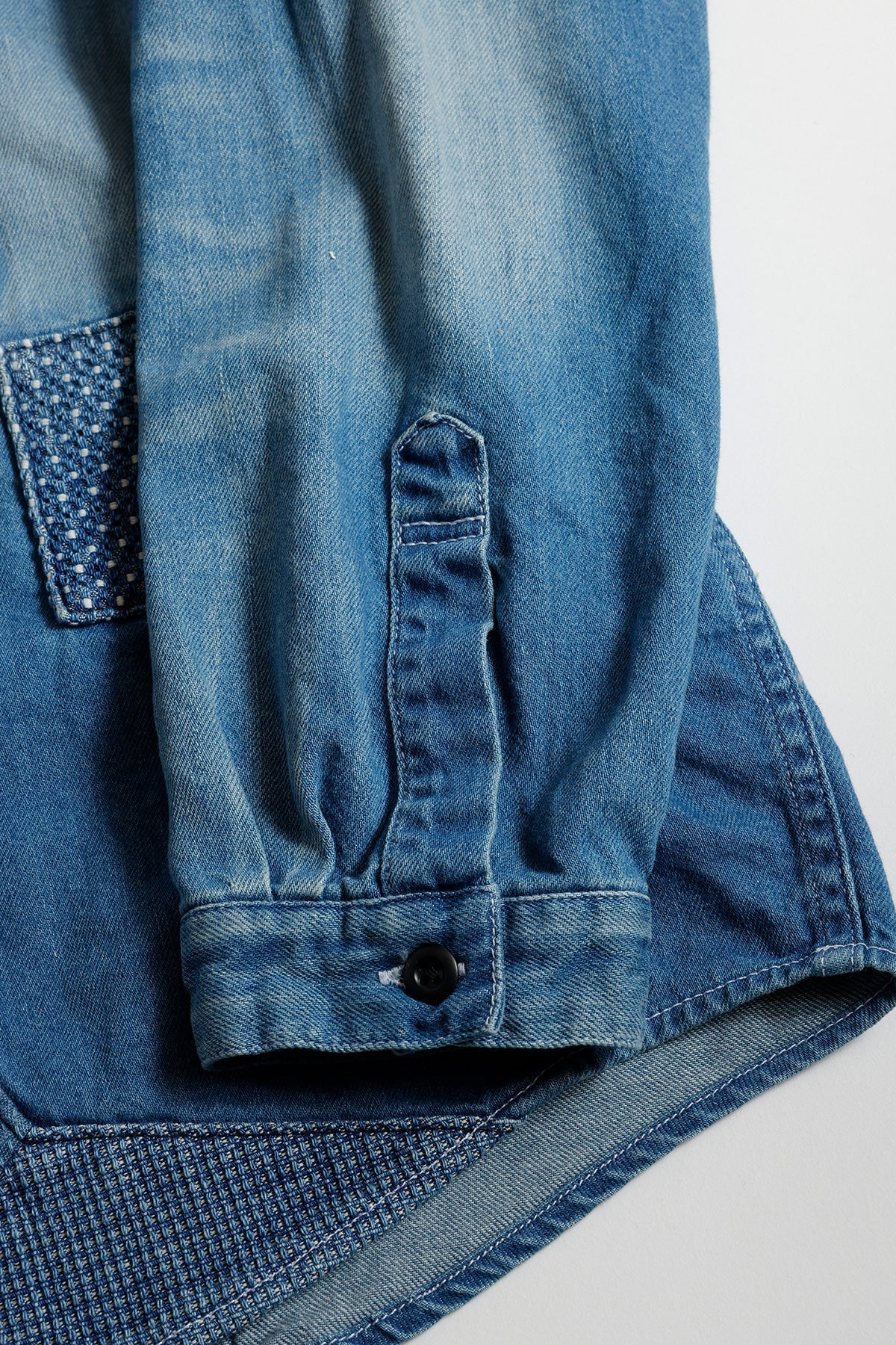 FUNDAMENTAL PATCH DENIM SHIRT 5YR WASH-INDIGO