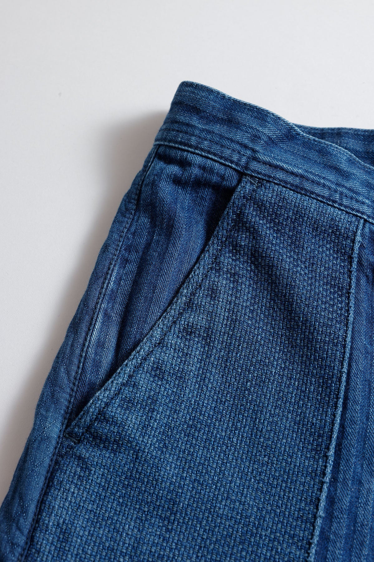 FUNDAMENTAL PATCHWORK PANTS 3YR WASH-INDIGO