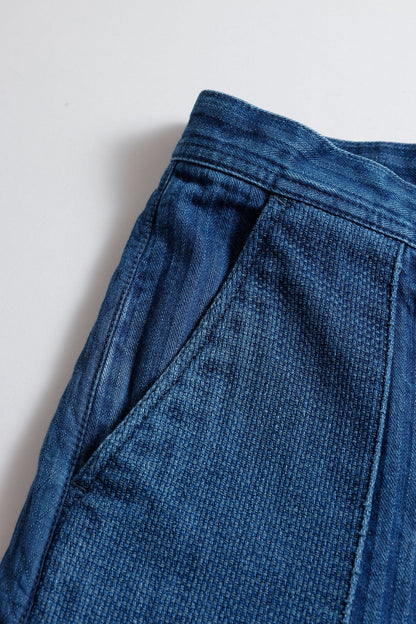 FUNDAMENTAL PATCHWORK PANTS 3YR WASH-INDIGO