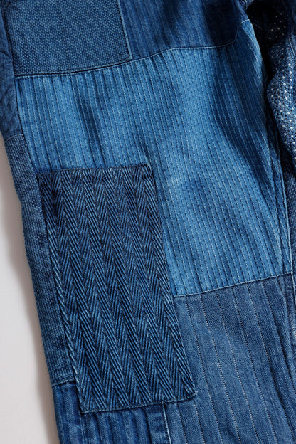 FUNDAMENTAL PATCHWORK PANTS 3YR WASH-INDIGO