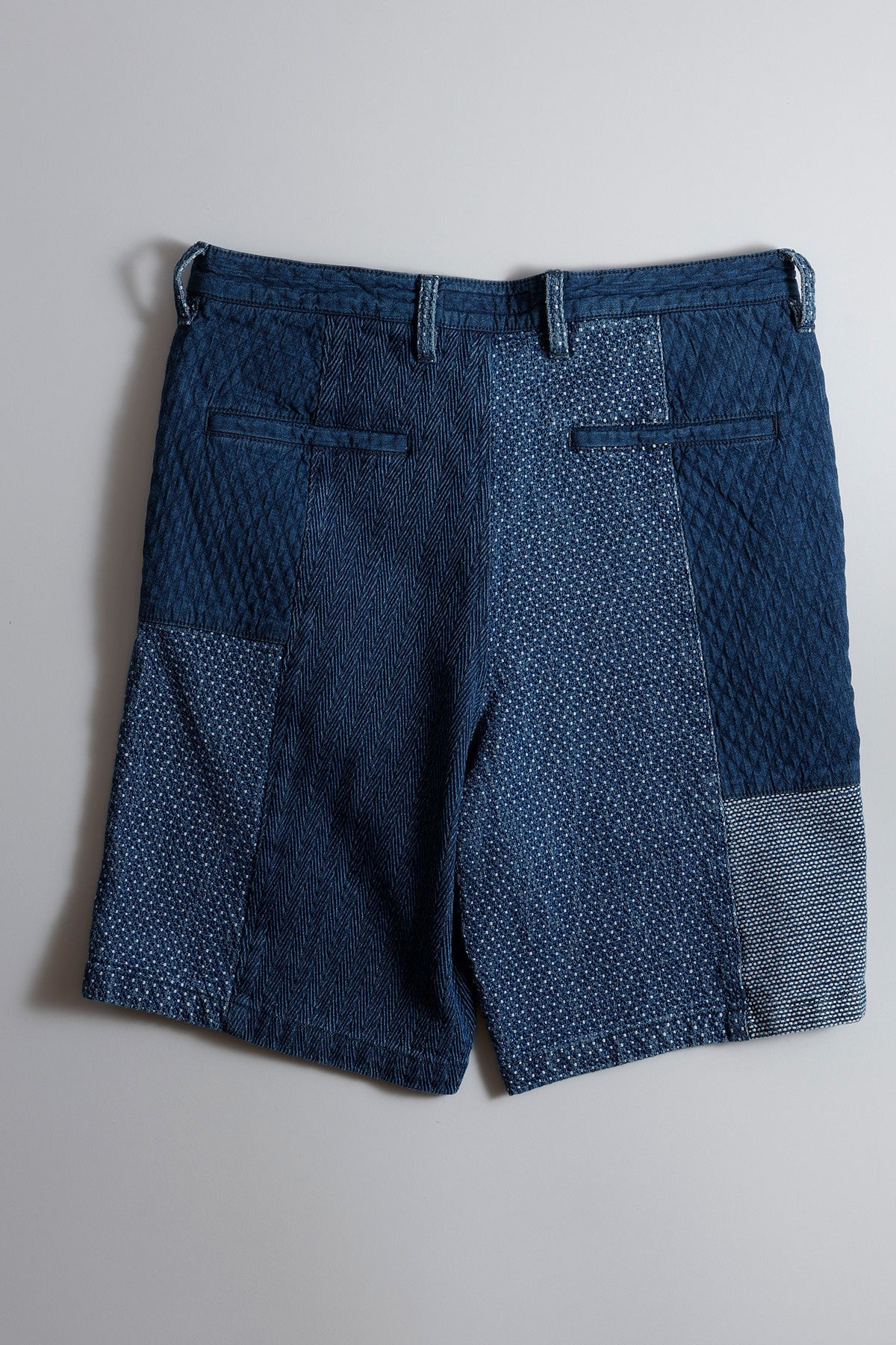 FUNDAMENTAL PATCHWORK SHORT PANTS 3YR WASH-INDIGO