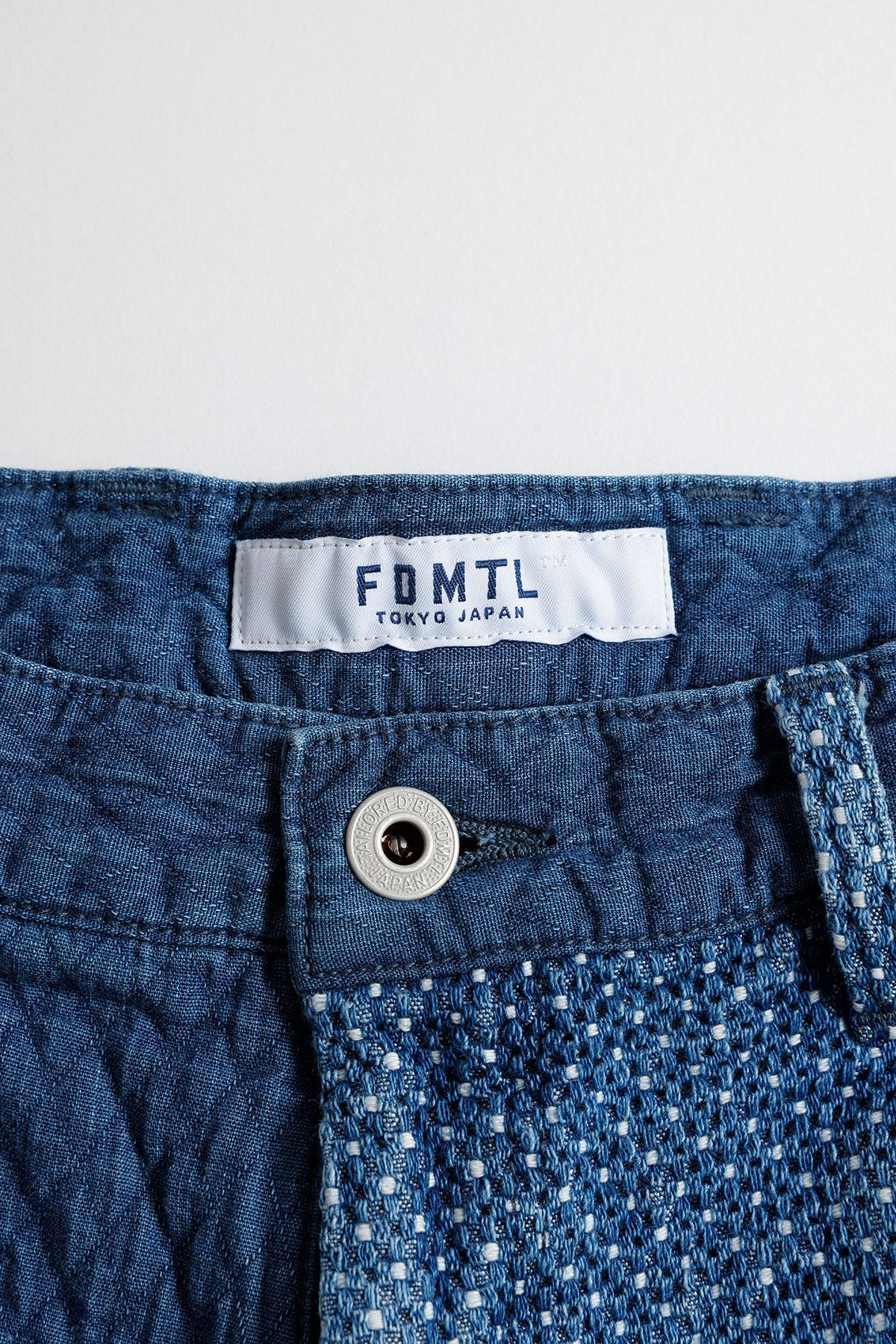 FUNDAMENTAL PATCHWORK SHORT PANTS 3YR WASH-INDIGO