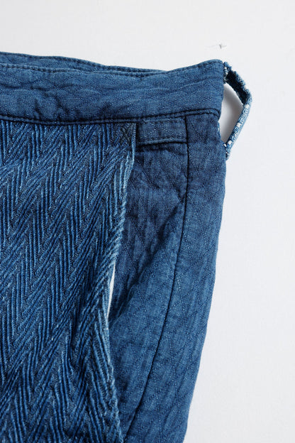 FUNDAMENTAL PATCHWORK SHORT PANTS 3YR WASH-INDIGO