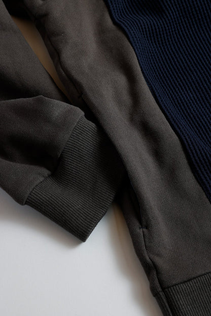 FUNDAMENTAL PATCHWORK SWEATSHIRT-NAVY