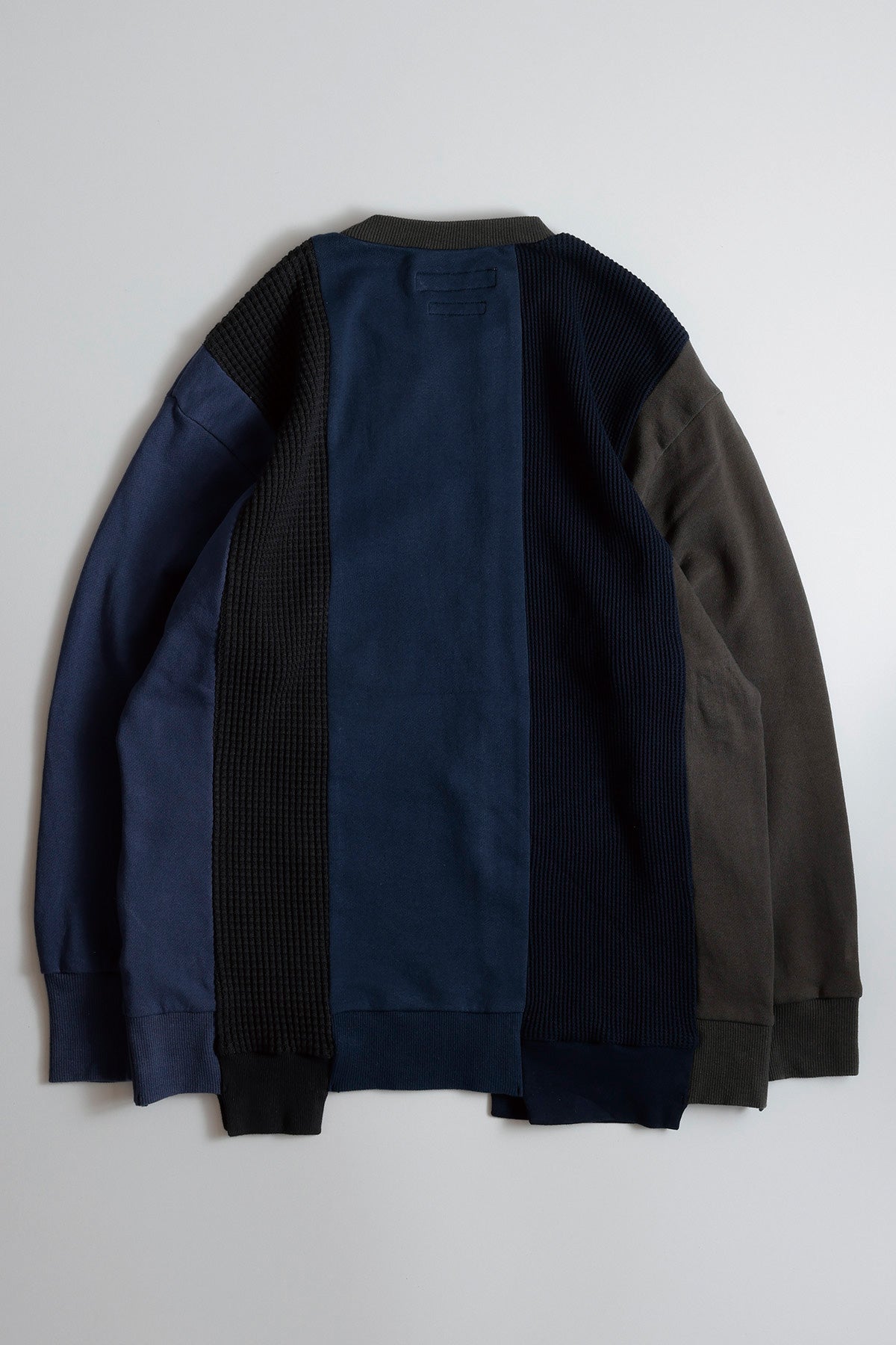 FUNDAMENTAL PATCHWORK SWEATSHIRT-NAVY