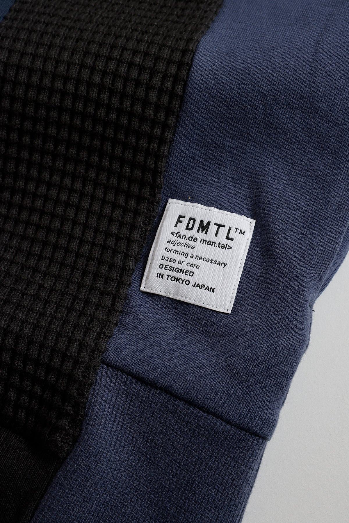 FUNDAMENTAL PATCHWORK SWEATSHIRT-NAVY