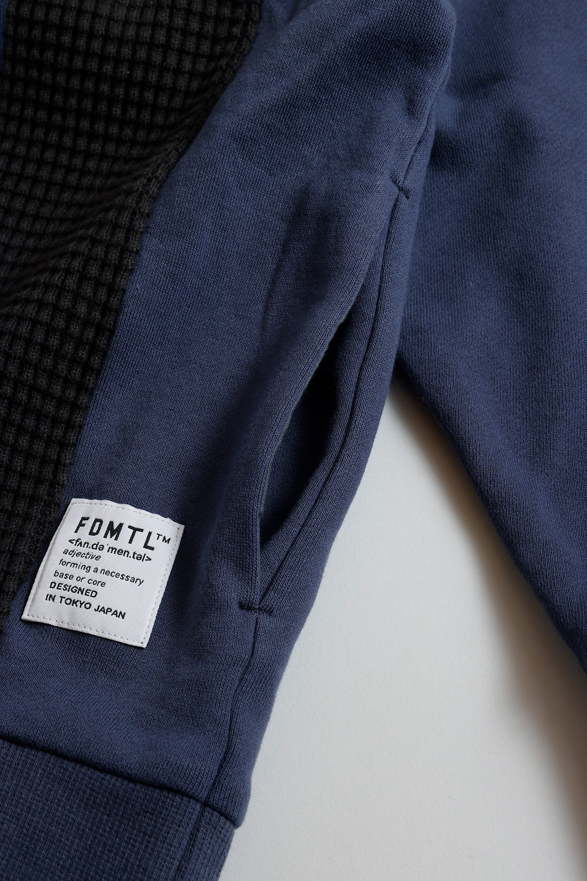 FUNDAMENTAL PATCHWORK SWEATSHIRT-NAVY