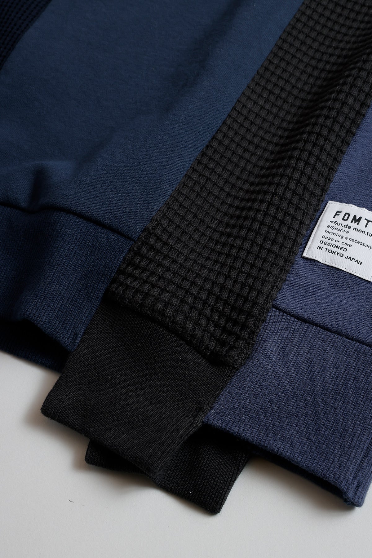 FUNDAMENTAL PATCHWORK SWEATSHIRT-NAVY