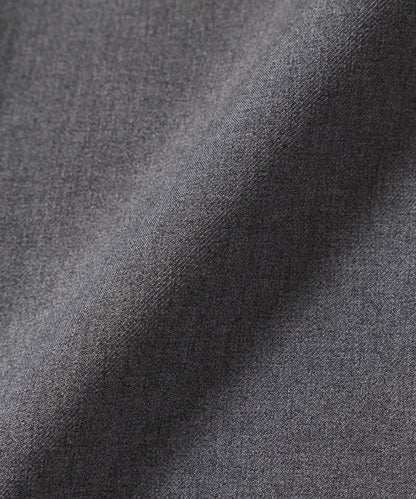 AND WANDER PE MELANGE TWILL WIDE PANTS-GREY