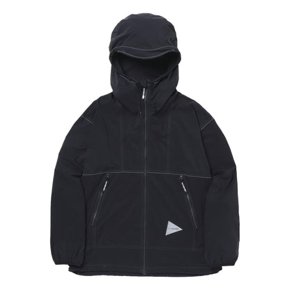 AND WANDER PERTEX WIND JACKET-BLACK
