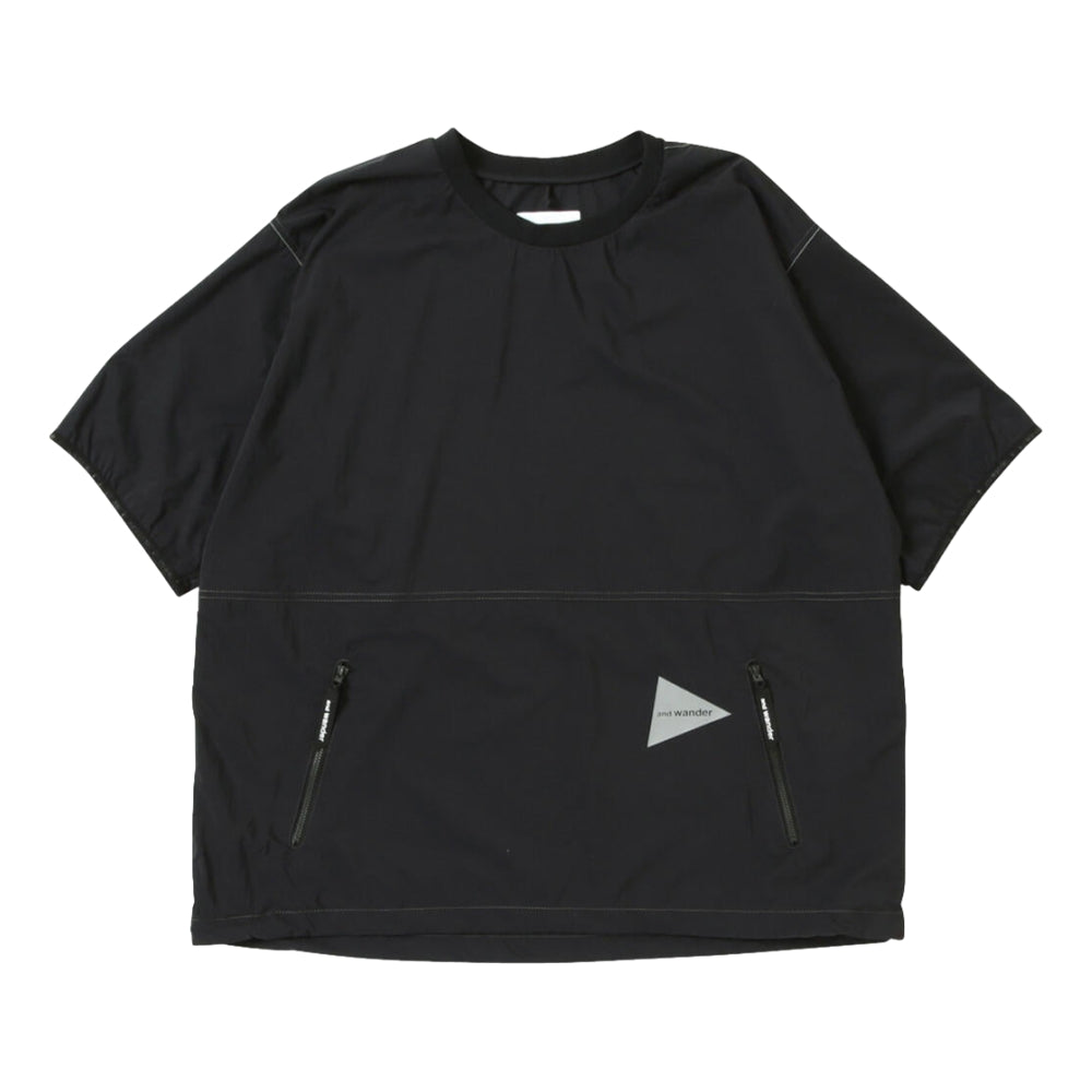 AND WANDER PERTEX WIND TEE-BLACK