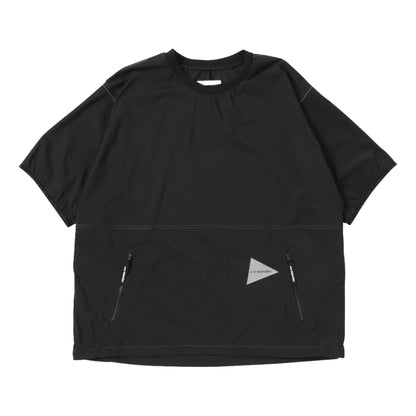 AND WANDER PERTEX WIND TEE-BLACK