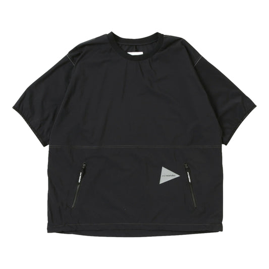 AND WANDER PERTEX WIND TEE-BLACK