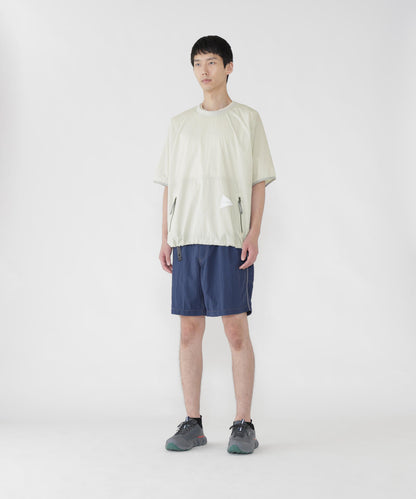 AND WANDER PERTEX WIND TEE-ICE GREY