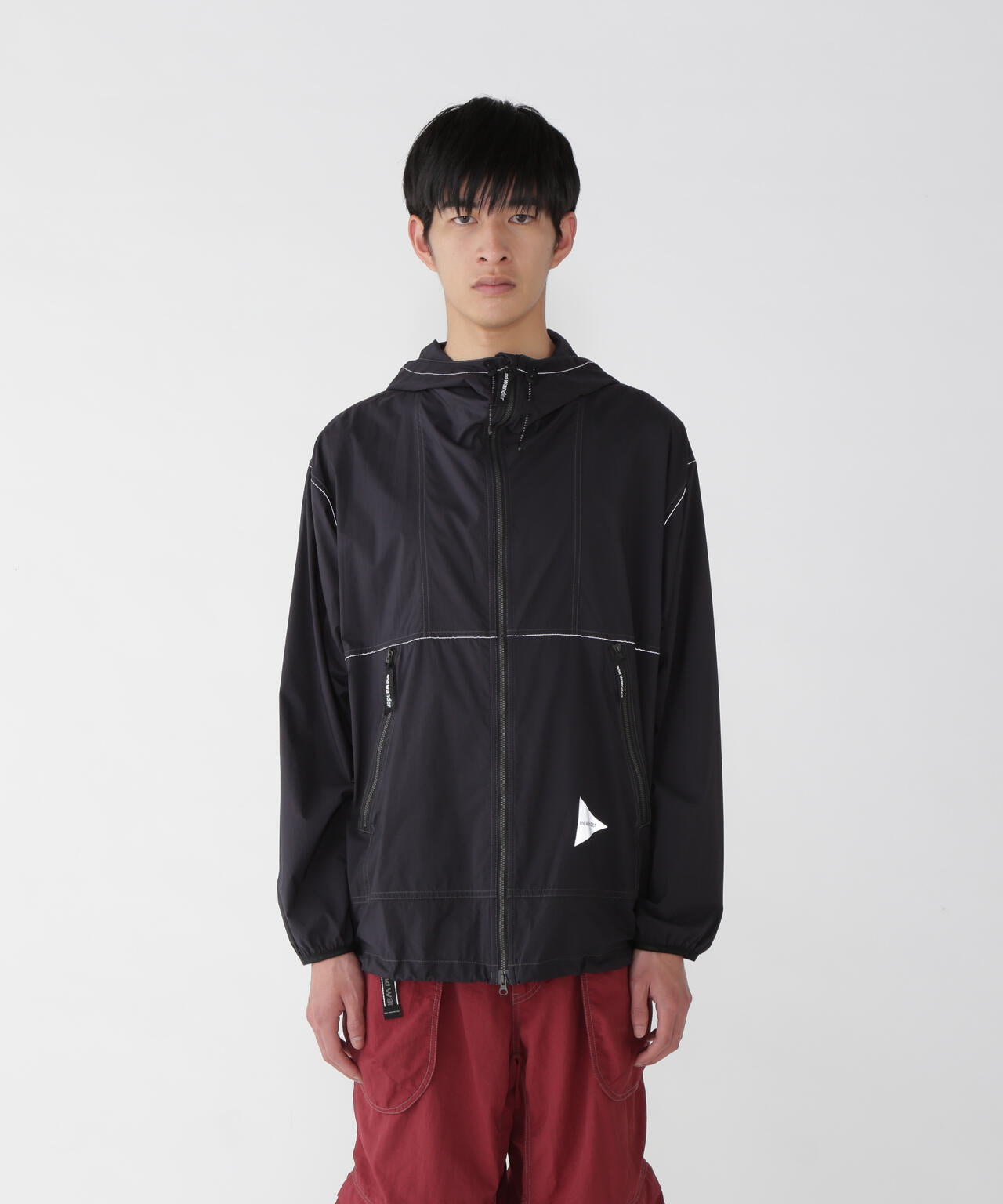 AND WANDER PERTEX WIND JACKET-BLACK