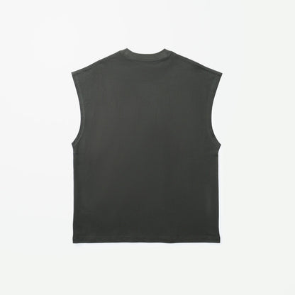MADNESS POCKET TANK TOP-CHARCOAL