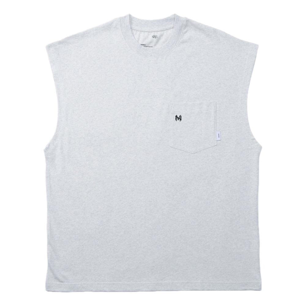 MADNESS POCKET TANK TOP-HEATHER GREY