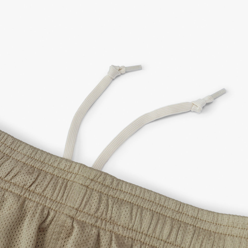 MADNESS POLYESTER MESH EASY SHORTS-BEIGE