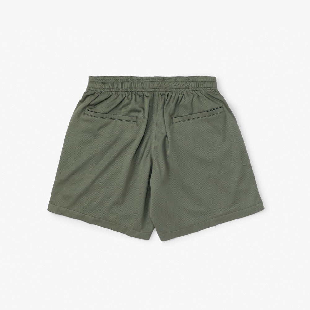 MADNESS POLYESTER MESH EASY SHORTS-ARMY GREEN