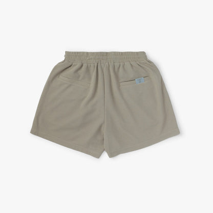 MADNESS POLYESTER WAFFLE EASY SHORTS (FABRIC BY JAPAN)-BEIGE