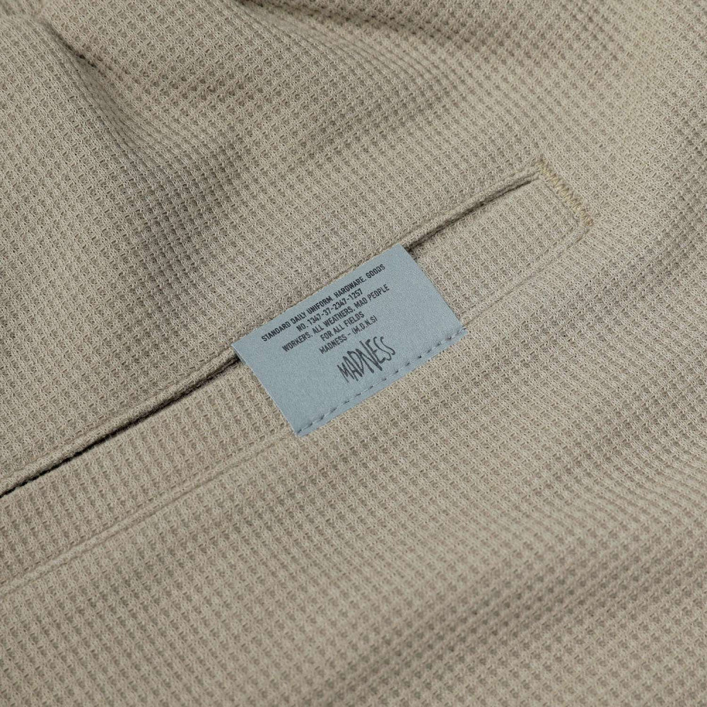 MADNESS POLYESTER WAFFLE EASY SHORTS (FABRIC BY JAPAN)-BEIGE