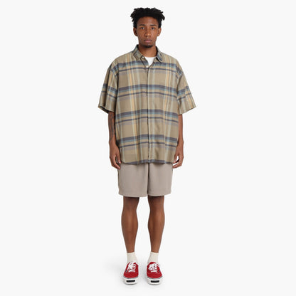 MADNESS POLYESTER WAFFLE EASY SHORTS (FABRIC BY JAPAN)-BEIGE