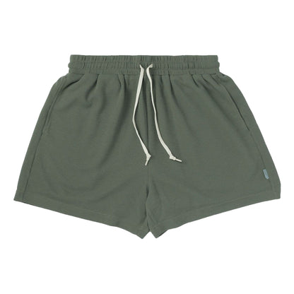 MADNESS POLYESTER WAFFLE EASY SHORTS (FABRIC BY JAPAN)-GREEN