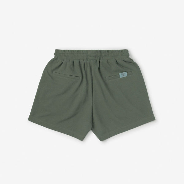 MADNESS POLYESTER WAFFLE EASY SHORTS (FABRIC BY JAPAN)-GREEN