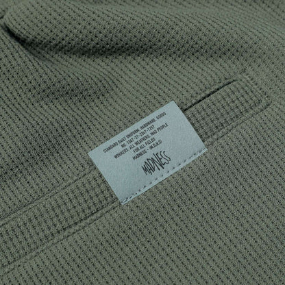 MADNESS POLYESTER WAFFLE EASY SHORTS (FABRIC BY JAPAN)-GREEN