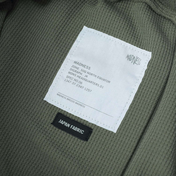 MADNESS POLYESTER WAFFLE EASY SHORTS (FABRIC BY JAPAN)-GREEN