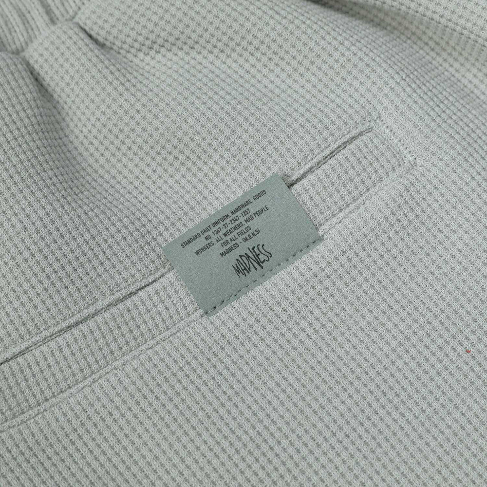 MADNESS POLYESTER WAFFLE EASY SHORTS (FABRIC BY JAPAN)-GREY