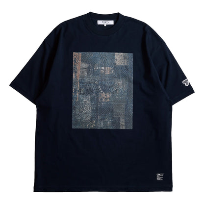 FUNDAMENTAL PRINTED BORO TEE-NAVY