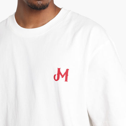 MADNESS PRINT TEE-WHITE