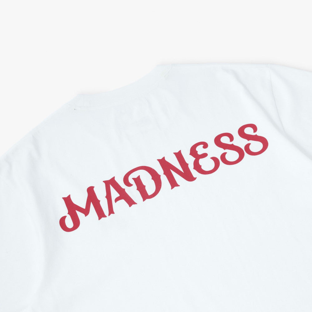 MADNESS PRINT TEE-WHITE